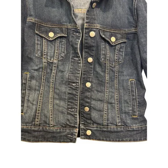 J.Crew Denim Jacket Women’s Small Blue Button-Up Long Sleeve Casual Jean Jacket - Picture 3 of 9